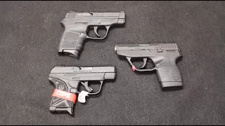 Ruger LCP II vs S&W Bodyguard vs Taurus TCP