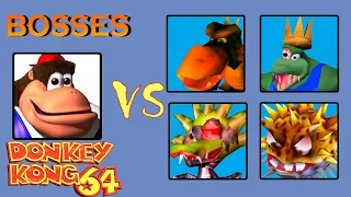 Donkey Kong 64: All Bosses (No Damage) (With SECRET Ending)