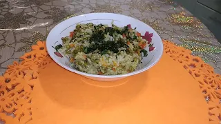 Маш с рисом и овощами