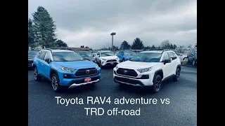 Toyota RAV4 adventure vs TRD off-road what’s the diff?