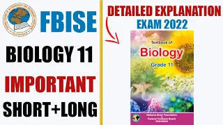 Biology 11 Guess Paper 2022 | Federal Board