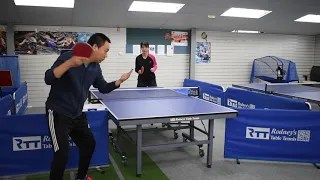 PUPP Table Tennis- College Competition skills Backhand Push Receive setup Backhand Topspin/Loop