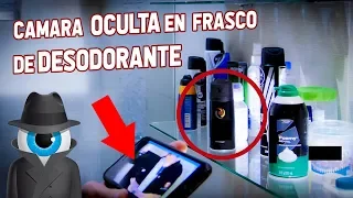 Cámara oculta en frasco de desodorante