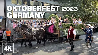 Oktoberfest Parade Munich 16 September 2023 GERMANY • 4K 60 fps HDR ASMR