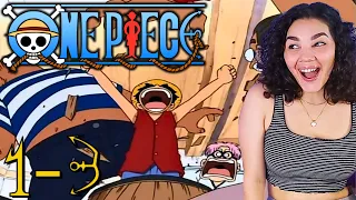 ONE PIECE Anime episodes 1-3 Reaction | Romance Dawn | East Blue