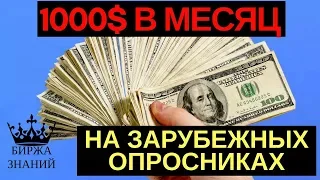 Заработок на зарубежных опросниках. Как заработать на опросах от 1000$ в месяц? Деньги в Буржунете