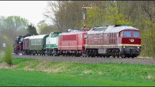 Großes Lokfest mit vielen Gastloks im Bahnbetriebswerk Staßfurt am 06.04.2024