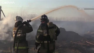 В Курске потушен крупный пожар в Сеймском округе