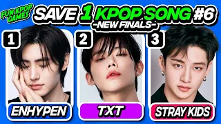 HARDEST SAVE ONE KPOP SONG #6 - FUN KPOP GAMES 2024