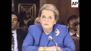USA - Albright speaks out about NATO expansion
