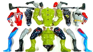 AVENGERS TOYS ASSEMBLE BATMAN VS SIREN HEAD VS SPIDERMAN VS HULK SMASH