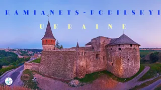 The medieval fairy tail of Ukraine. Kamianets-Podilskyi. Old castle, natural canyon around the city.