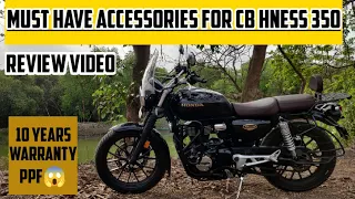 Honda CB Hness Aftermarket Accessories | Detailed Review |Useful for long rides #cb350 #accessories
