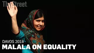 Malala Empowers the Crowd at Davos and Forms Alliance With Apple