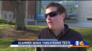 Scammer sends threatening texts