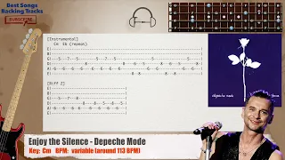 🎻 Enjoy the Silence - Depeche Mode Bass Backing Track with chords and lyrics