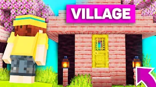 J'AI CREER LE TOUT NOUVEAU VILLAGE DE MINECRAFT 1.20 ! (biome fleur de cerisier)