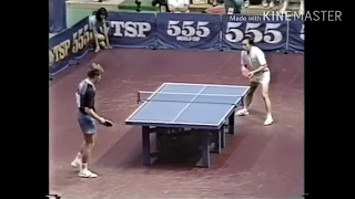 Table Tennis World Cup 1990 Waldner vs Chen Longcan (full match)