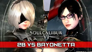 2B (NieR: Automata) vs. Bayonetta (Bayonetta) ★ Soul Calibur 6 CPU vs. CPU Fight