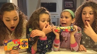 The Bean Boozled Challenge!  (Haschak Sisters)