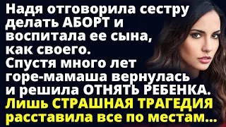 Надя воспитала сына сестры как своего. А спустя время мамаша вернулась и решила Любовные истории