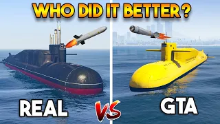 GTA 5 KOSATKA SUBMARINE VS REAL DELTA SUBMARINE (WHICH IS BEST?)