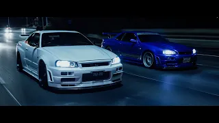 The Last Run - Two Skyline R34 GTR's | 4K