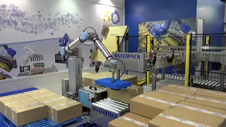 Universal Robots, aplicaciones de paletizado y encajado en demonstración en Hispack, Barcelona 2018