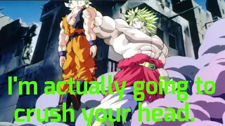 The Z Fighters fight Broly