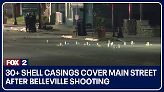 30+ shell casings cover Main Street after Belleville shooting