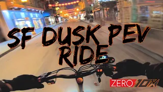 Zero 10x Electric Scooter SF Dusk Ride | Crane Cove Chase Center Chinatown | GoPro Hero 7 RAW FPV