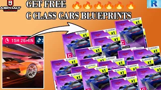 GET FREE C CLASS CARS BLUEPRINTS ASPHALT 9 | ASPHALT 9 FREE BLUEPRINTS.