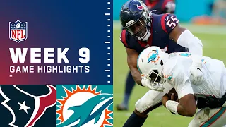 Texans vs. Dolphins Week 9 Highlights | NFL 2021