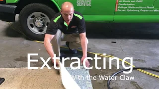 Water Extraction: Using the Water Claw to Remove Water from Carpet