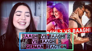 GERMAN REACTION | Baaghi Vs Baaghi 2 Vs Baaghi 3 - Which Bollywood Song Do You Like ?