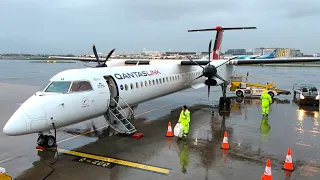 Flying in Marginal Weather - Full Flight - Dubbo to Sydney QantasLink QF2047 Dash 8 Q400