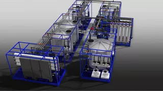 Industrial process water recycling system using RO and ultrafiltration