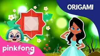 Sleeping Beauty's Rose | Pinkfong Origami | Origami and Songs | Pinkfong Crafts for Children