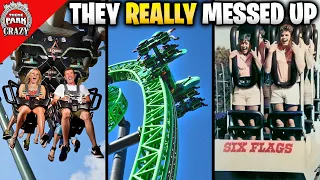 Top 10 WORST Roller Coaster Makeovers - GONE WRONG