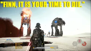 Vader doesn't care if you're over powered or not, He's gonna kill you. - Star Wars Battlefront 2