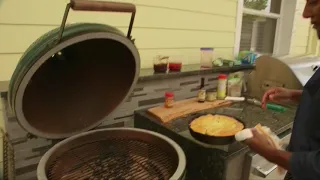 Cast Iron Fruit Cobbler On The Big Green Egg