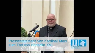 Pressestatement von Kardinal Reinhard Marx zum Tod von Benedikt XVI. vom 31. Dezember 2022