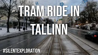 Tram ride in Tallinn, Estonia