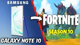 Samsung Galaxy NOTE 10 Fortnite gaming test | Can it handle 60fps?