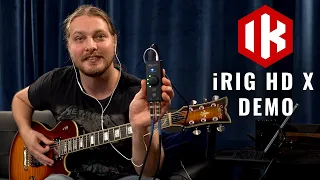 How to record guitars on iPad ( iRig HD X Demo)