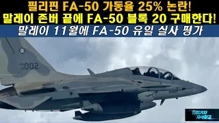 [#474] 필리핀 FA-50 가동율 25% 논란! 말레이 존버 끝에 FA-50 블록 20 구매한다! 말레이 11월에 FA50 유일 실사 평가 #FA50 AESA 레이더 암람