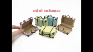 DIY Miniature Doll Mini Suitcase Bag