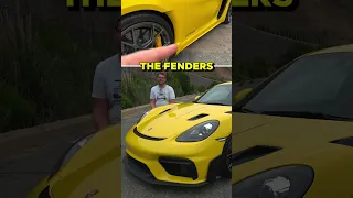 Porsche 718 Cayman GT4 RS Aero Quirks #shorts