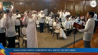 LIVESTREAM: Oath-taking of Cabinet secretaries under President Marcos - Replay