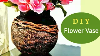 Flower Vase out of waste material | Best out of waste | Craft ideas | Plaster of paris craft | DIY